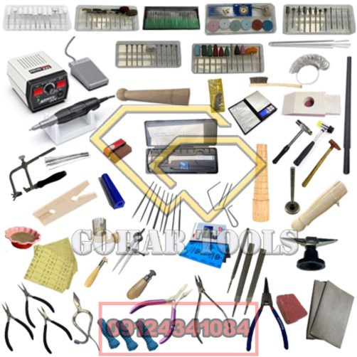 پکیج ابزار حرفه ای طلاسازی و نقره سازی و مخراجکاری کد 1