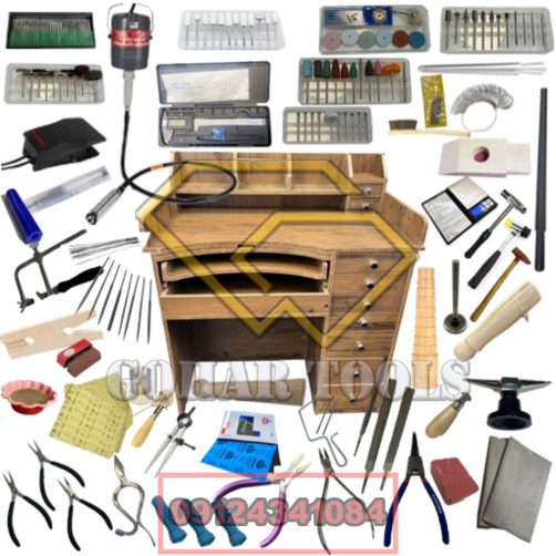 پکیج ابزار حرفه ای طلاسازی و نقره سازی و مخراجکاری کد 4