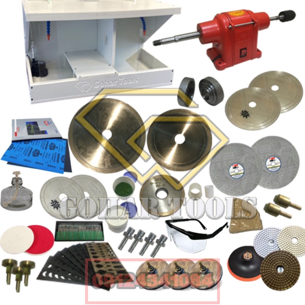 دستگاه تراش سنگ پکیج حرفه ای گوهرتراشی کد 2