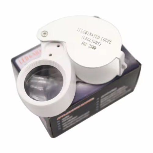 لوپ 40X 25 mm چراغدار