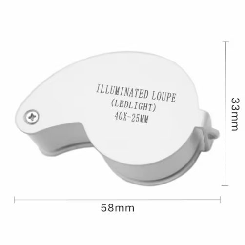 لوپ 40X 25 mm چراغدار