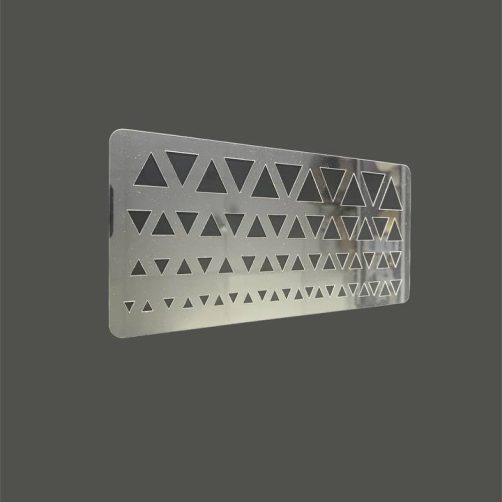 شابلون پلکسی شفاف مثلث
